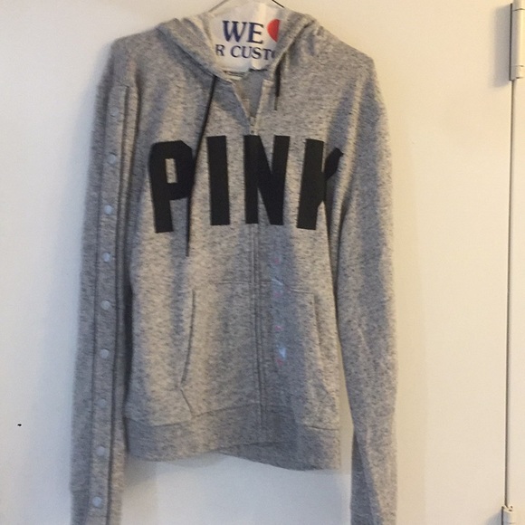 NWT Snap Sleeve Full Zip Hoodie - Picture 3 of 7